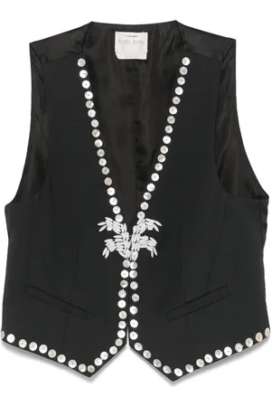 FORTE FORTE Bead-embellished waistcoat