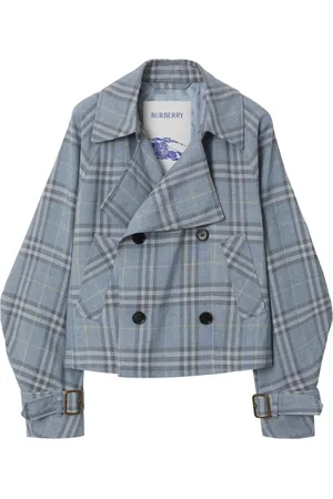 Burberry Check trench jacket