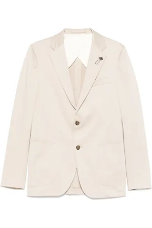 LARDINI Brooch-detail blazer