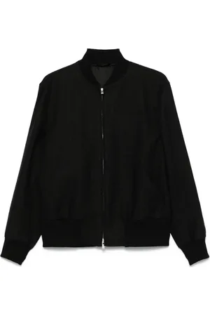 LARDINI Linen bomber jacket