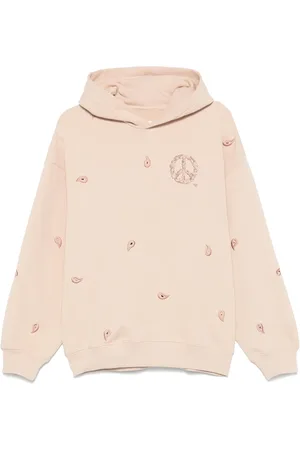 Emporio Armani Peace sign-embroidered hoodie