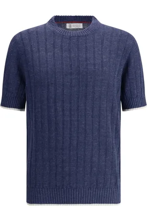 Brunello Cucinelli Ribbed-knit T-shirt
