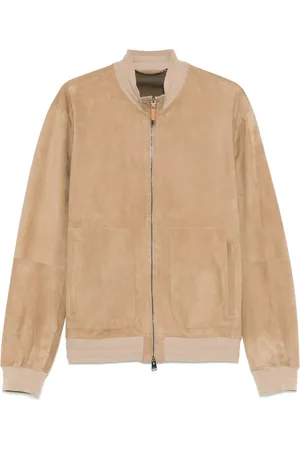 CANALI Suede bomber jacket