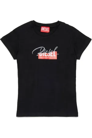Diesel Distressed-logo-print cotton t-shirt