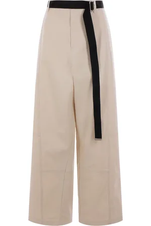 Plan C Belted canvas trousers