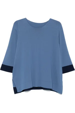 LE TRICOT PERUGIA Contrast-trim top