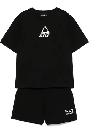 Emporio Armani Eagle-logo shorts set