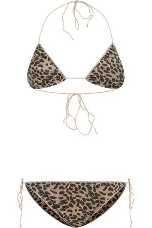 Oseree Leopard-print bikini