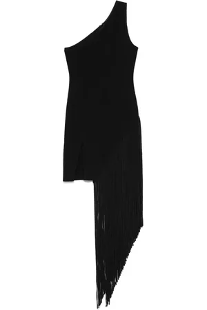 DAVID KOMA Fringed mini dress