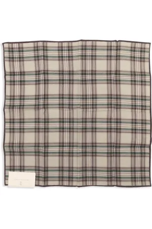 Brunello Cucinelli Plaid-check pocket square