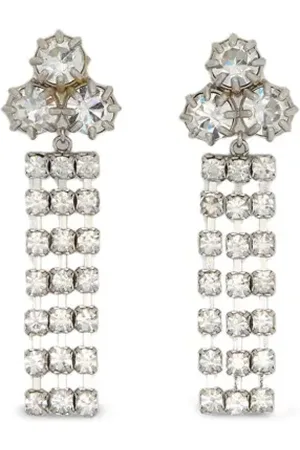 Jil Sander Crystal-embellished drop earrings