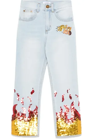 Pinko Sequin-embellished jeans