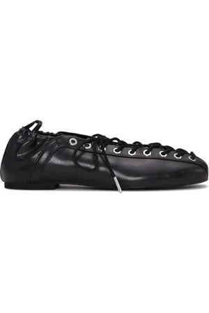 Ganni Lace-up ballet flats