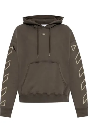 OFF-WHITE Arrow appliqué cotton hoodie