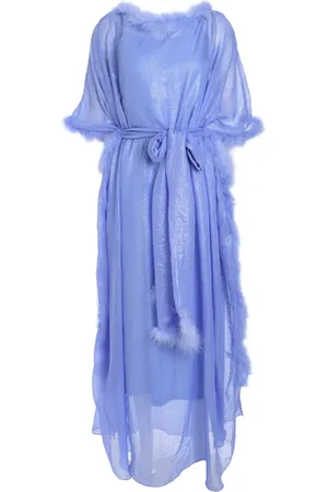 Baruni Feather-trim maxi dress