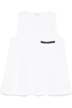 Brunello Cucinelli Chest-pocket tank top
