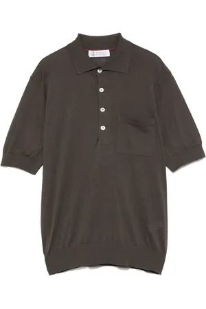 Brunello Cucinelli Ribbed polo shirt
