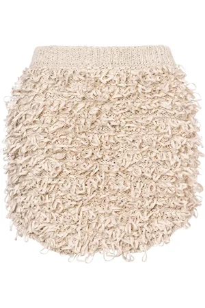 Serafini Fringed mini skirt