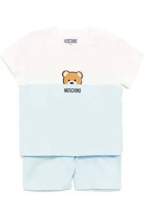 Moschino Logo-print babygrow sets