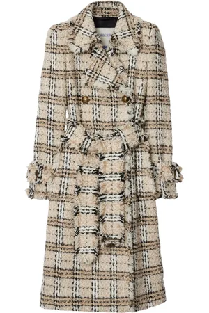 Burberry Check Bouclé coat