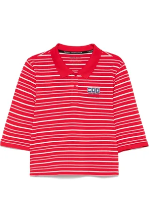 MARTINE ROSE Shrunken polo shirt