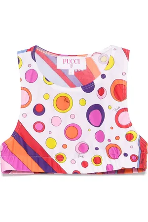 PUCCI Junior Printed tank top
