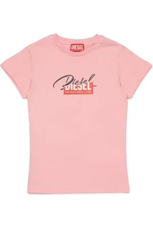 Diesel Distressed-logo-print cotton t-shirt