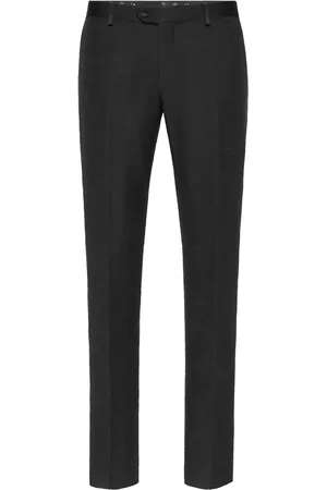 BILLIONAIRE Pressed-crease trousers