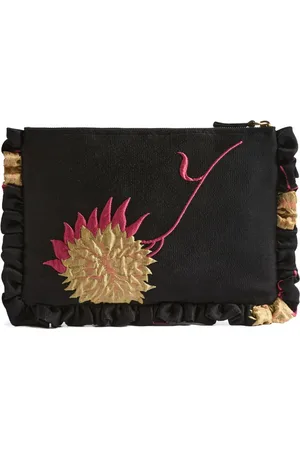 La DoubleJ Floral-pattern clutch bag