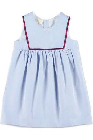 Gucci Embroidered striped dress