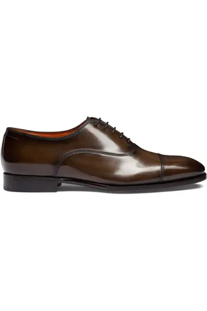 santoni Leather Oxford shoes