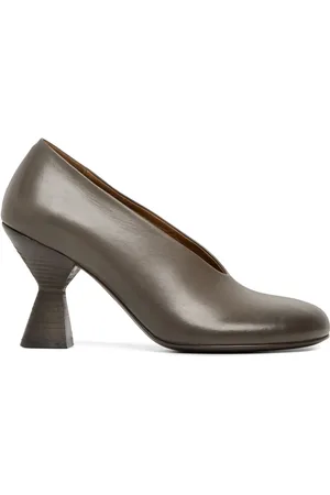 MARSÈLL Sculpted-heel leather pumps