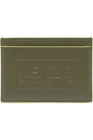 Kenzo Logo-debossed leather card holder