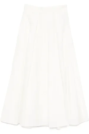 Elie saab Poplin midi skirt