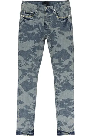 Purple Brand Laser-wrinkled " " jeans