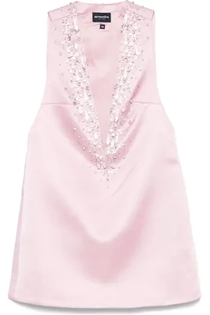 Retrofete Crystal-embellished mini dress