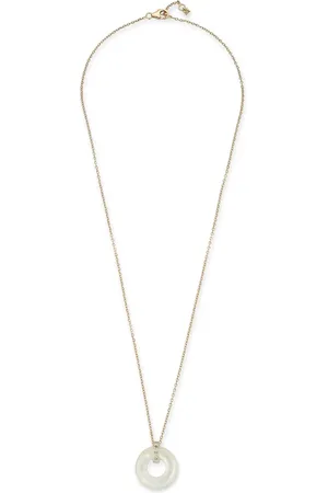 Mateo 14kt yellow Donut diamond and mother of pearl necklace