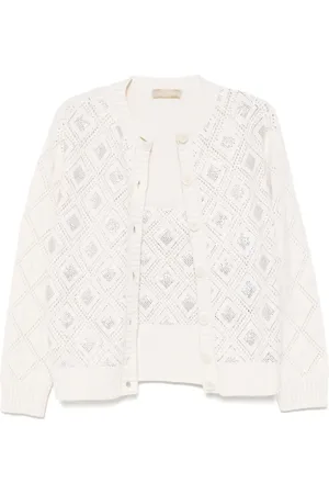 Elie saab Crystal-embellished knit set