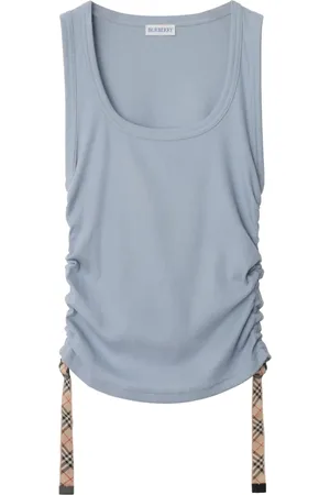 Burberry Check-trim tank top