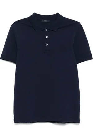 FAY Piqué-weave polo shirt
