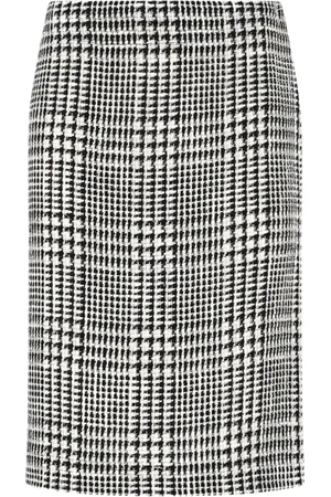 GIANLUCA CAPANNOLO Houndstooth pencil skirt