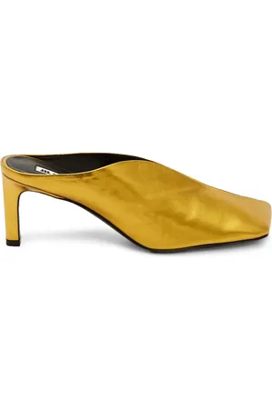 Jil Sander 40mm metallic mules