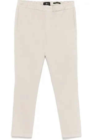 7 for all Mankind Twill tapered-leg chinos