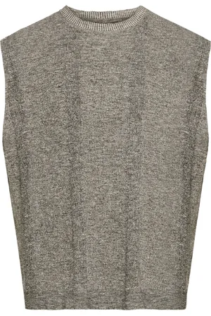 Maison Margiela Chiné-knit tank top