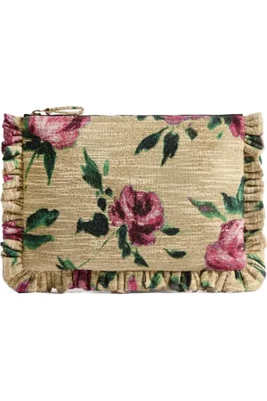 La DoubleJ Floral-pattern clutch bag