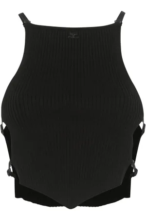 Courrèges Ribbed crop top
