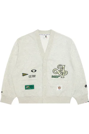 A Bathing Ape Logo-appliqué cardigan
