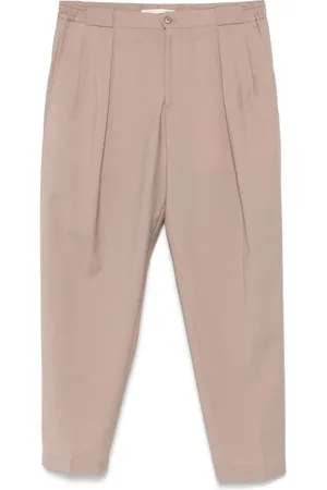 BRIGLIA Portobellos tapered-leg trousers