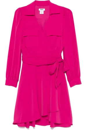 DKNY Belted wrap dress
