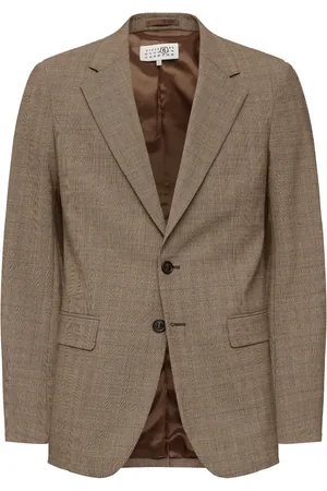 Maison Margiela Tartan-pattern blazer